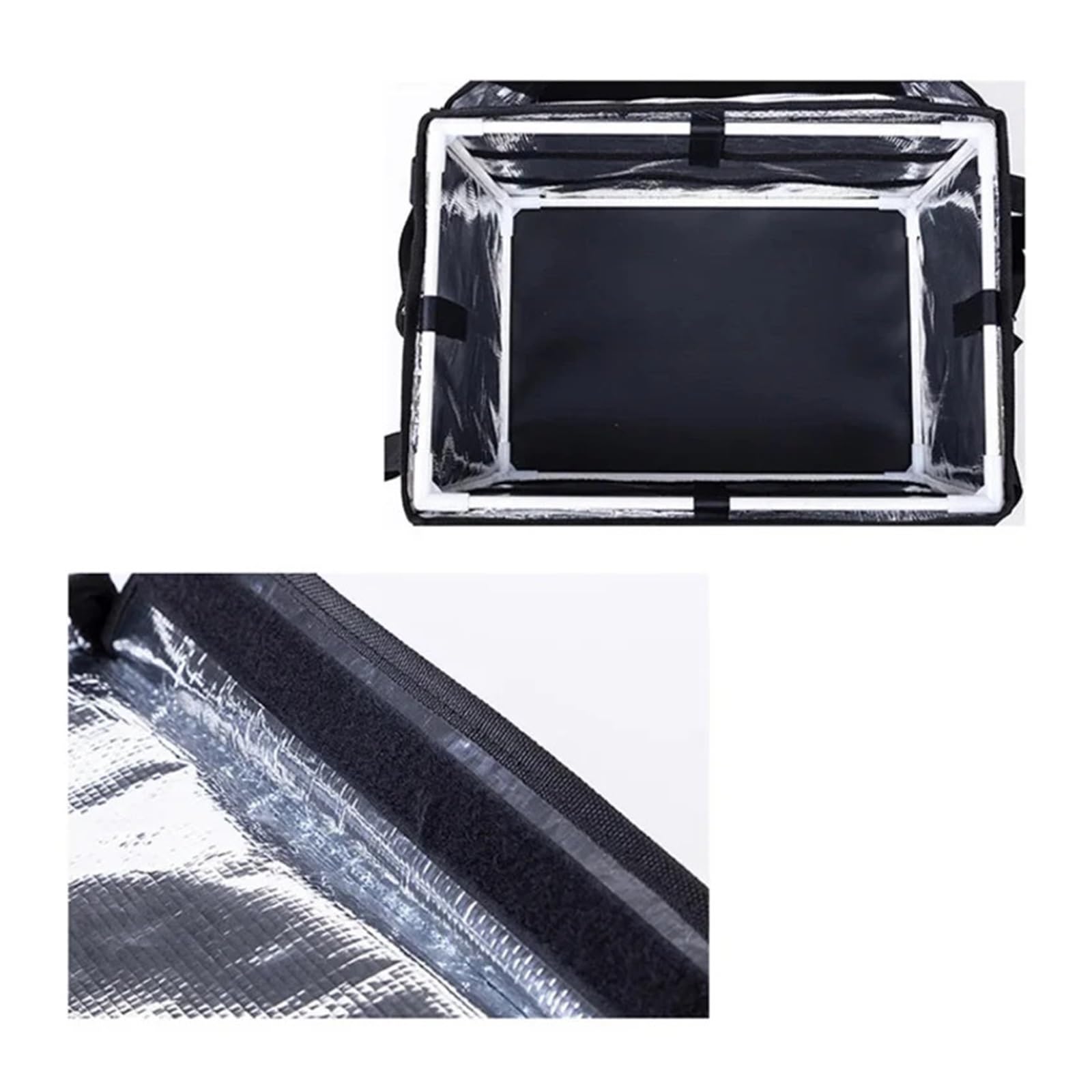 LOVSSU Bolsa térmica extragrande de 30 l for coche, con aislamiento térmico, for almuerzo, pizza, comida fresca, entrega a domicilio