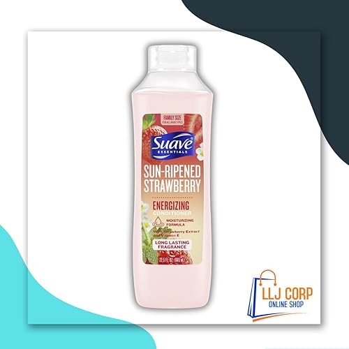 Miniatura 3 de Suave Essentials Champú fresa madurada por el sol + acondicionador de fresa, tamaño familiar, paquete de 22.5 onzas líquidas de 22.5 fl oz con 3 LLJ