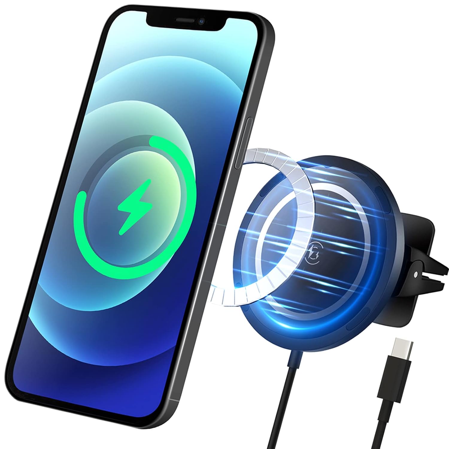 15W Car Wireless Charger for iPhone 13/13 Pro/13 Pro Max/13