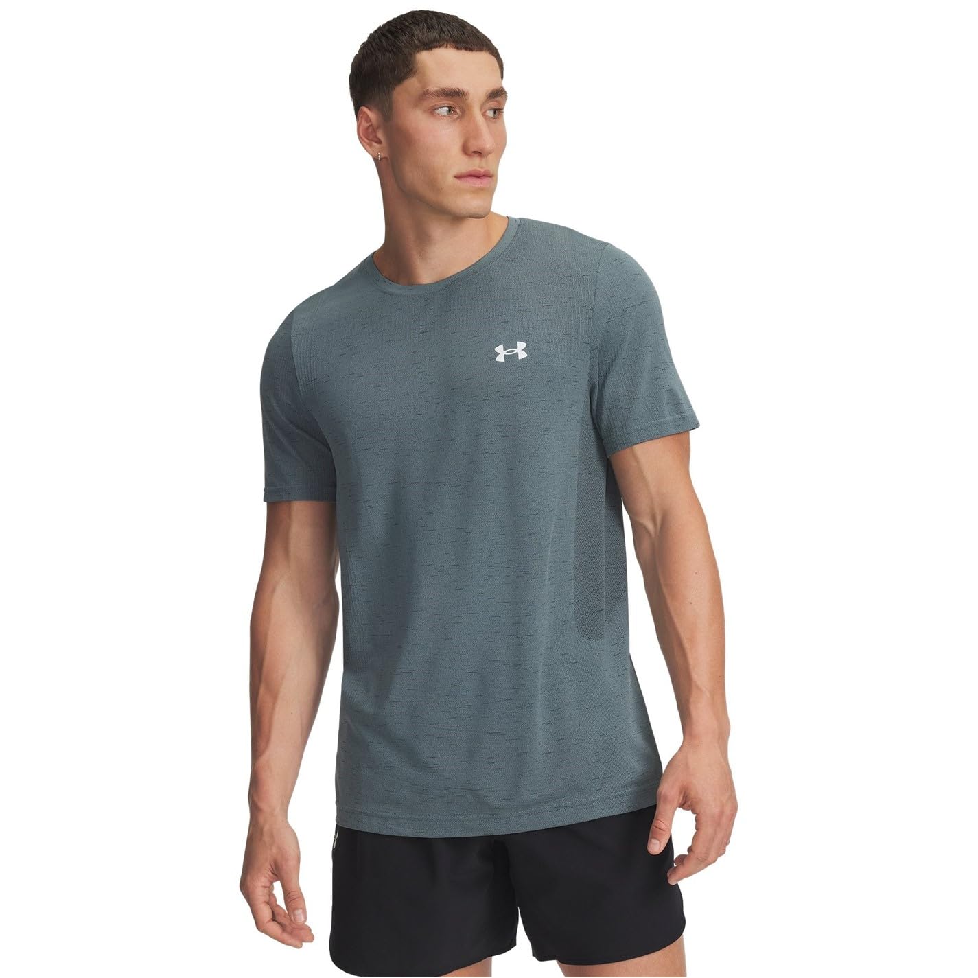 Under Armour Men's Jasper Blue Vanish Seamless T-Shirt Short Sleeve M
