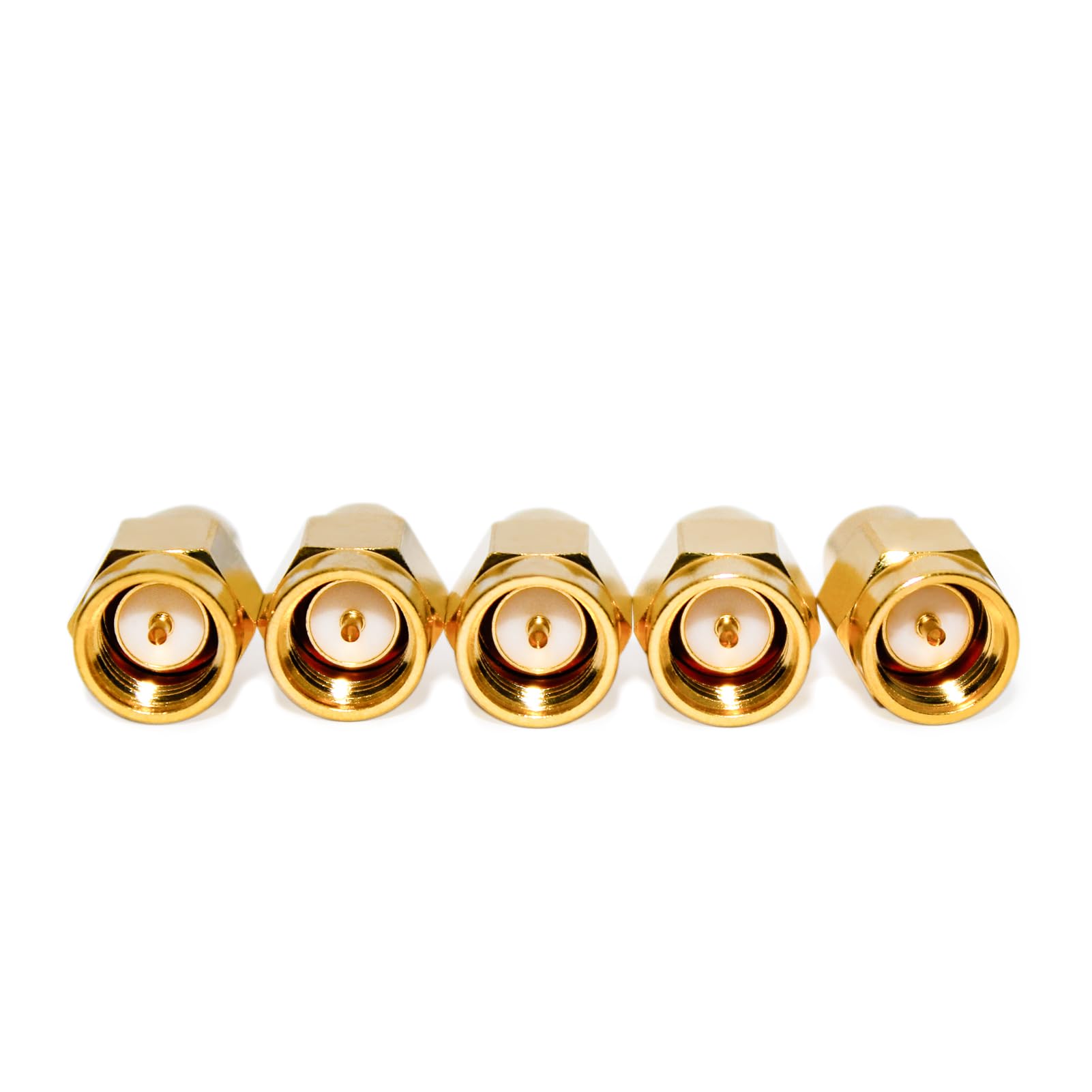 TOJOIN MIL-C-39012 - 5 terminales SMA macho de carga/RF de CC a 8 GHz coaxial SMA Terminadores Plug RF equipo de prueba adaptador de conector de 50 ohmios 0,25 W VSWR 1,2 estándar de MIL-C-39012