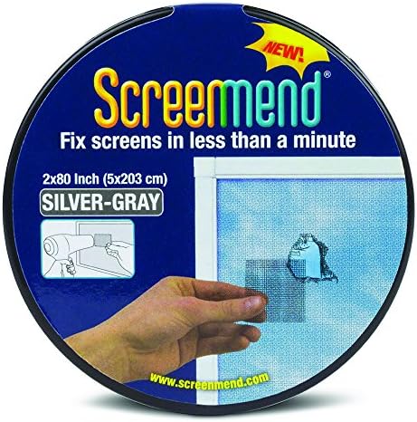 FiberFix Screenmend Window Screen Repair Kit 1-2" x 80" Roll (Silver-Gray)