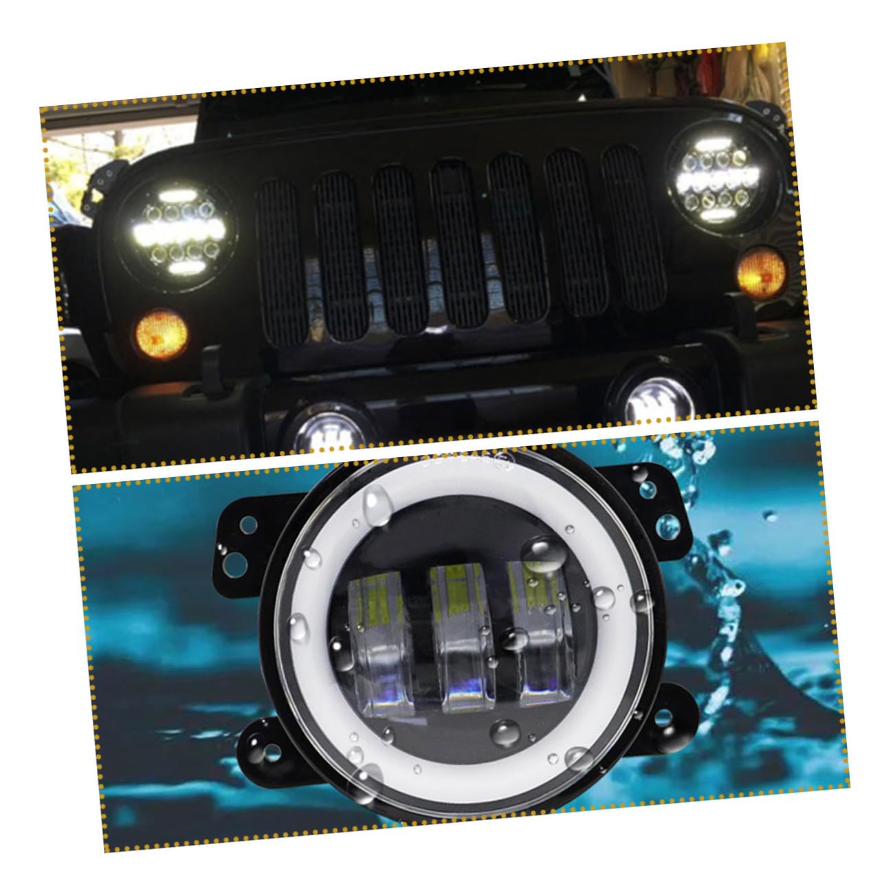 Cabilock Ampoules LED pour Phares Auto Haute Visibilité Installation Facile Lumière Brillante pour Sécurité Routière