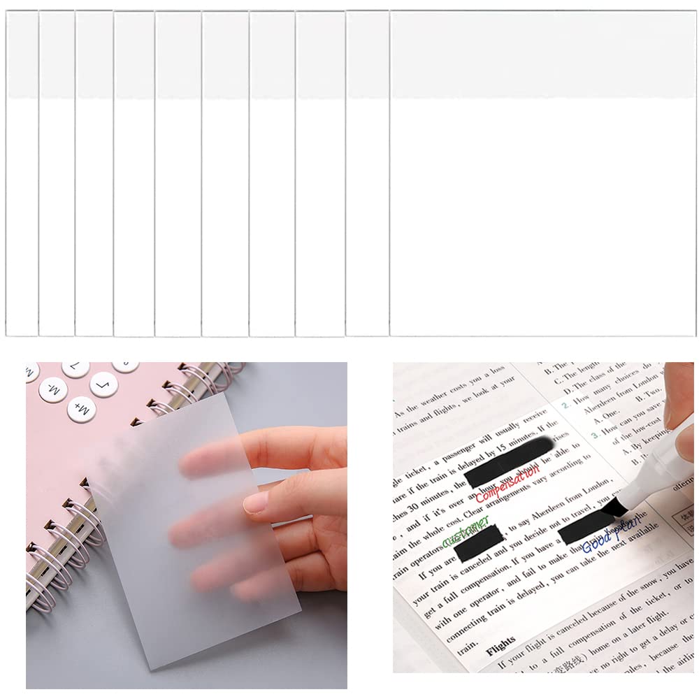 Amazon.com : Transparent Sticky Notes 3x3 inch, Waterproof Post it Notes  Self-Adhesive 500 pcs Translucent Sticky Notes memos 75*75 for Office Home  School : Office Products
