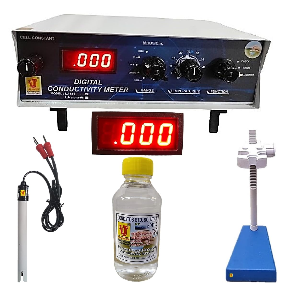 Conductivity Meter Table Top Digital Conductivity Meter in 5 Ranges LJ - 611 as per Quality Standards
