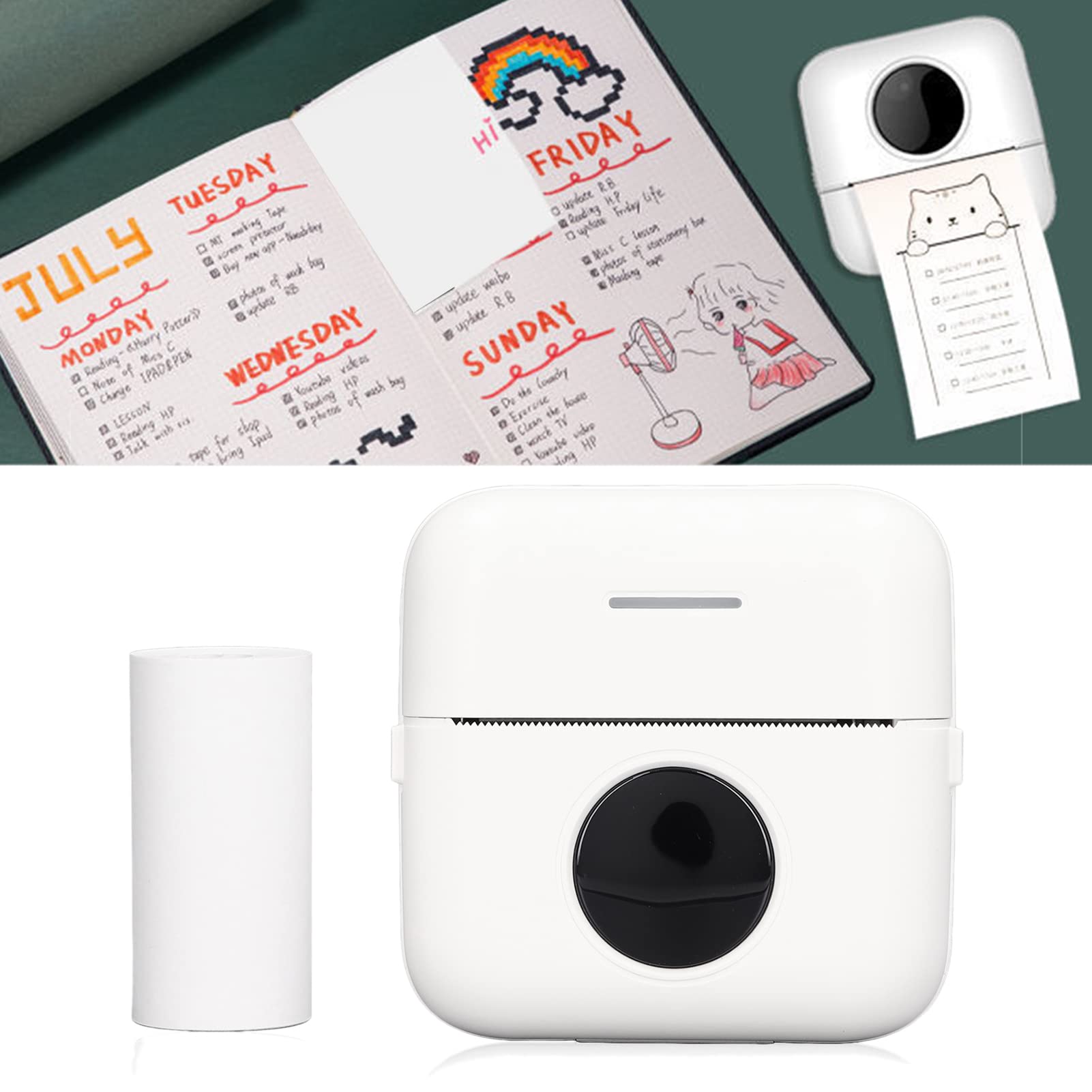 Amazon.co.jp: 小型プリンター、スマートHDフォトプリンター、学生向け