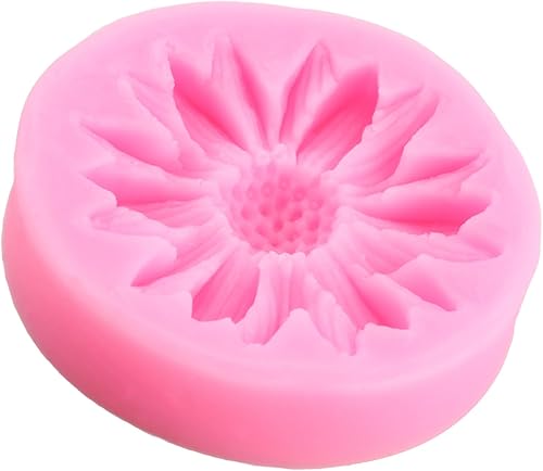 Miniatura 9 de Moldes de silicona de girasol, molde de fondant de flores para decoración de pasteles, decoración de cupcakes, pasta de caramelo de chocolate, juego