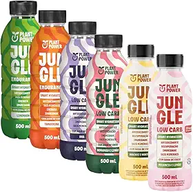 6 Jungle Bebidas Isotônicas Low Carb Sabores Limonada, Tangerina, Uva, Morango, Melancia e Abacaxi