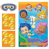 Amscan Aqua Awesome Bubble Guppies Party Game Activity Set, Paper, 37' X 24' Party Supplies