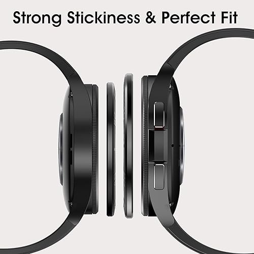 Miniatura 2 de AMANECER Anillo de bisel diseñado para Galaxy Watch 6 Classic de 1.73 pulgadas (1.693 in), 1.77 pulgadas, acero inoxidable, elegante marco de bucle,