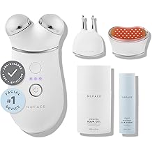 NuFACE Trinity+ Microcurrent Facial Device, Wrinkle Reducer + Effective Lip &amp; Eye Attachment - FDA Cleared Face Toning Device for Targeted Treatment + Microcurrent Gel Activator &amp; Silk Creme