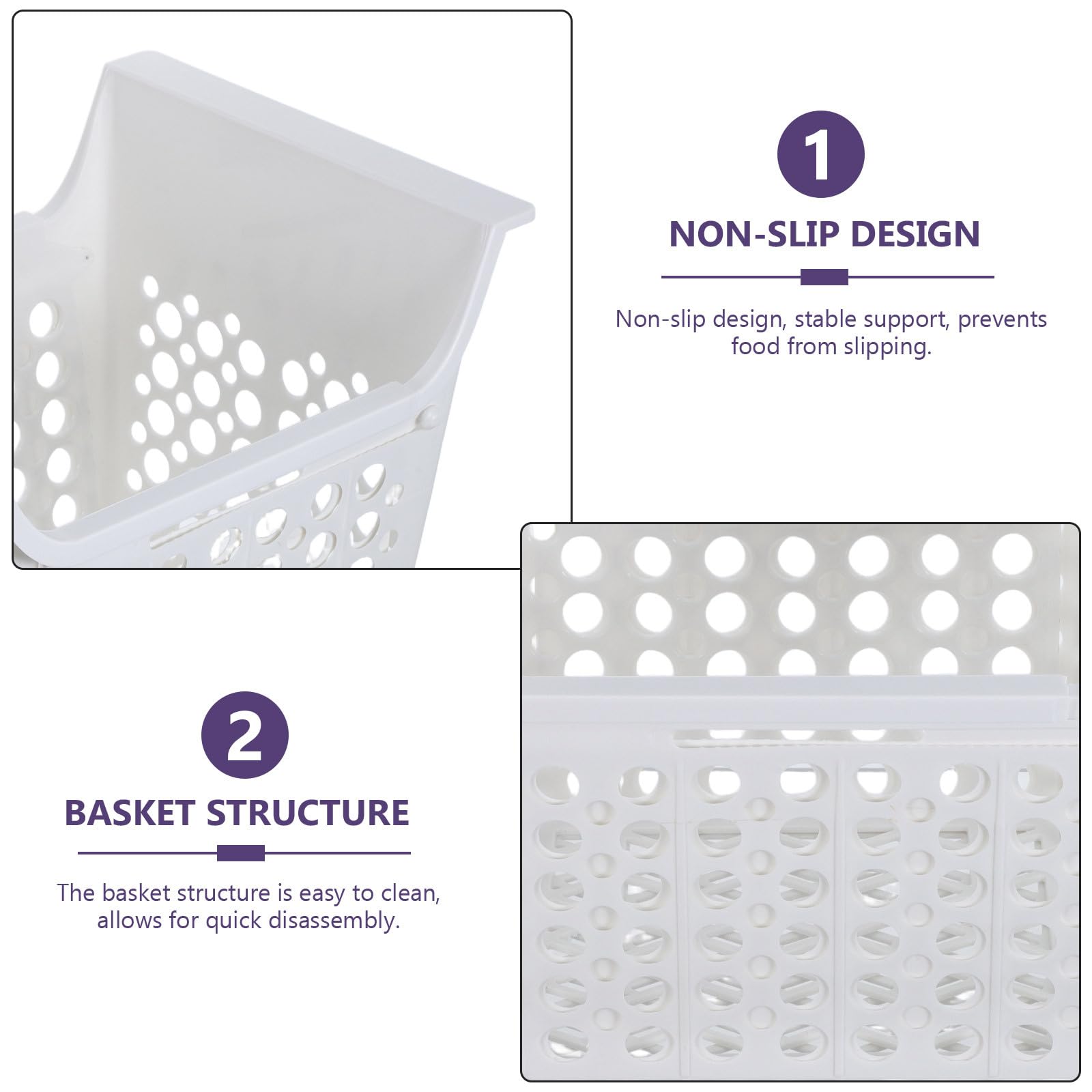 Cesta Organizadora Expandible para Congelador y Refrigerador Material Plástico, Tamaño 44.20x22.50x22.50 Cm, Ajustable y Fácil de Limpiar para Uso en Cocina y Hogar