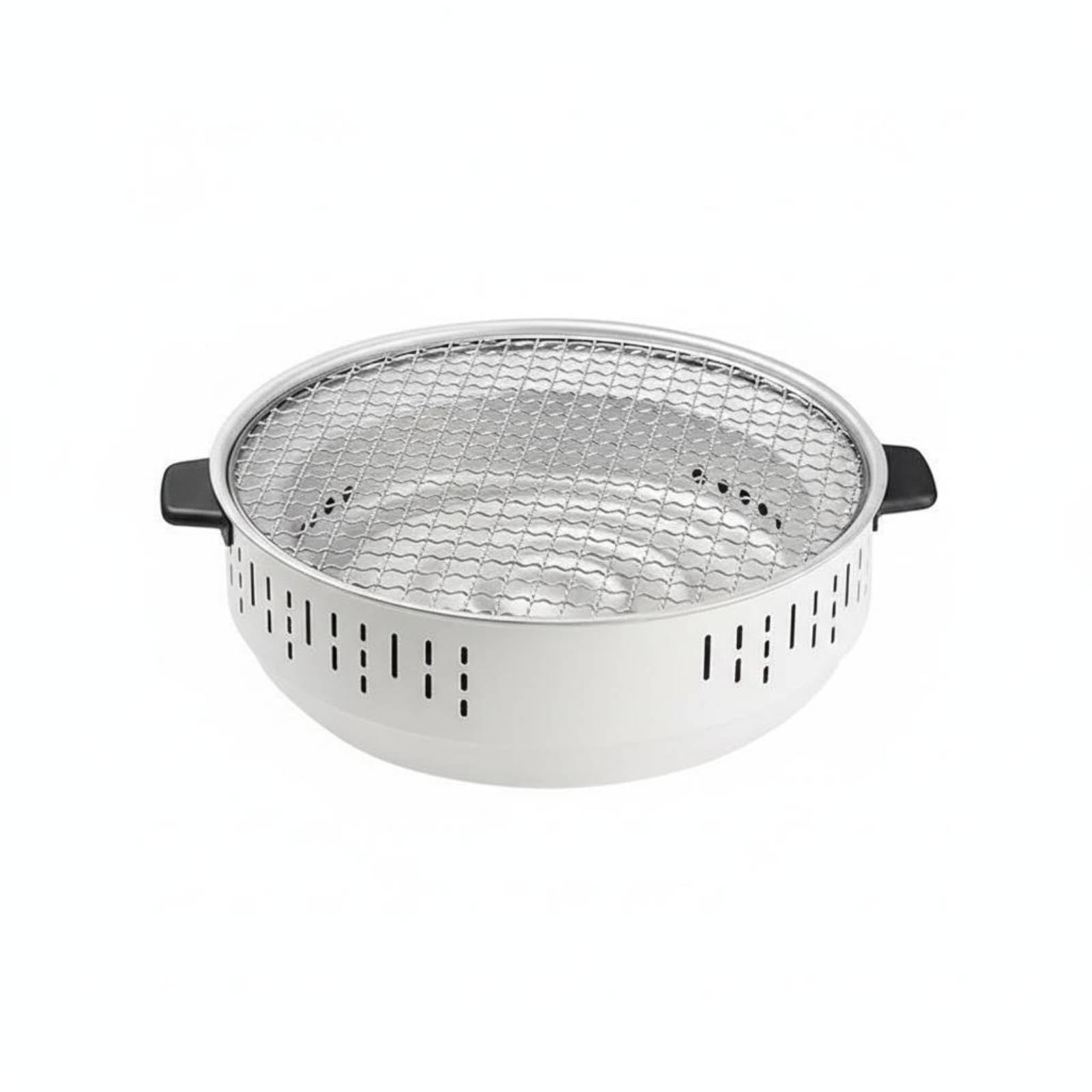 Portable Tabletop Outdoor Grill Multipurpose Indoor Tea Boiling Cooker Multi-Functional Portable Tabletop Grill for Patio, Camping, Parties White Plastic-normal+full-image-17