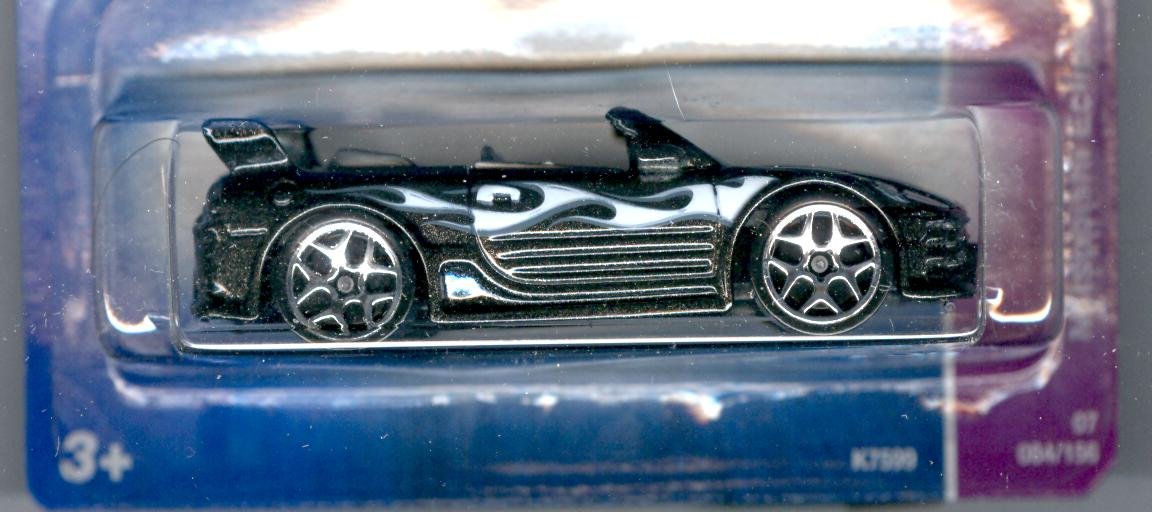 Hot Wheels 2007-084 Drop Tops Mitsubishi Eclipse Black 1:64 Scale