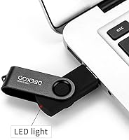 Vista 4 de Memoria USB 2.0 de 64 GB, unidades flash USB 2.0 de 64 GB, colores mezclados: negro y verde