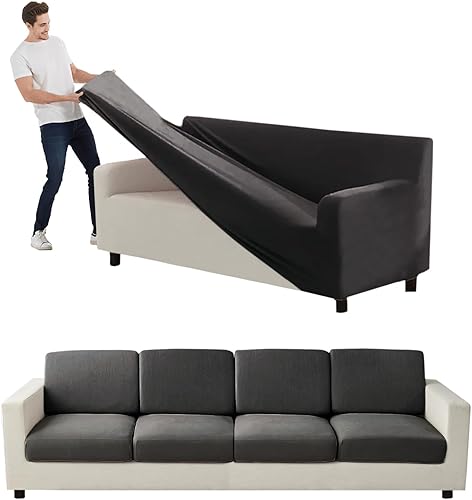 Miniatura 141 de Funda para Sofá de Terciopelo, Fundas Elásticas para Sofá para Funda Principal Separada/Respaldos y Cojines de Asiento, Funda para Sofá, para Fundas