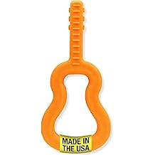 ARK Guitar Oral Motor Chew, Sensory Toys for Kids and Adults, Chewy Fidget for Autism, ADHD, SPD, Anxiety, Medical-Grade Chew Tools, XXT, Very Firm, Orange
