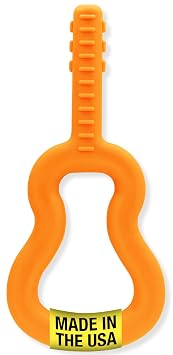 ARK Guitar Oral Motor Chew, XXT, Very Firm, Orange | Sensory Toy for Kids and Adults, Oral Fidget for Autism, ADHD, SPD, Anxiety, Medical-Grade Sensory Chew
