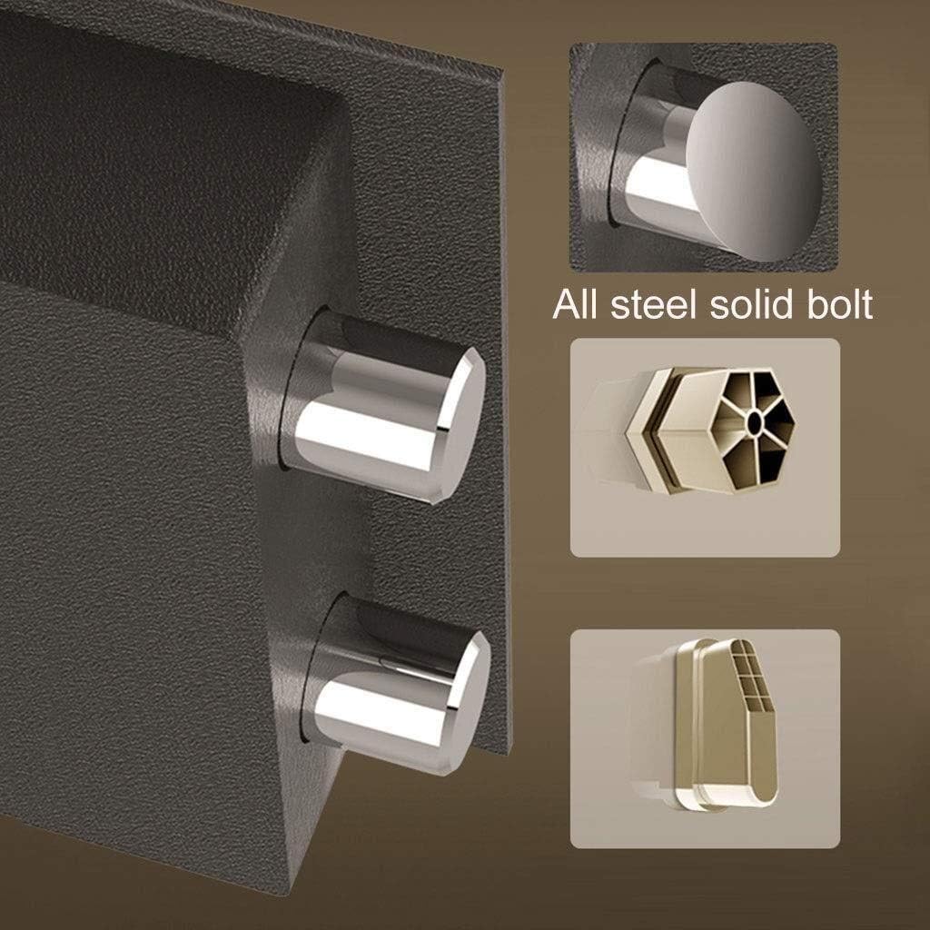 strongbox Fireproof Waterproof Office Home Small Fingerprint Anti- Theft Double Safe Deposit Box Can Be Put Into The Wall Bedside Wardrobe Hidden Embedded Storage