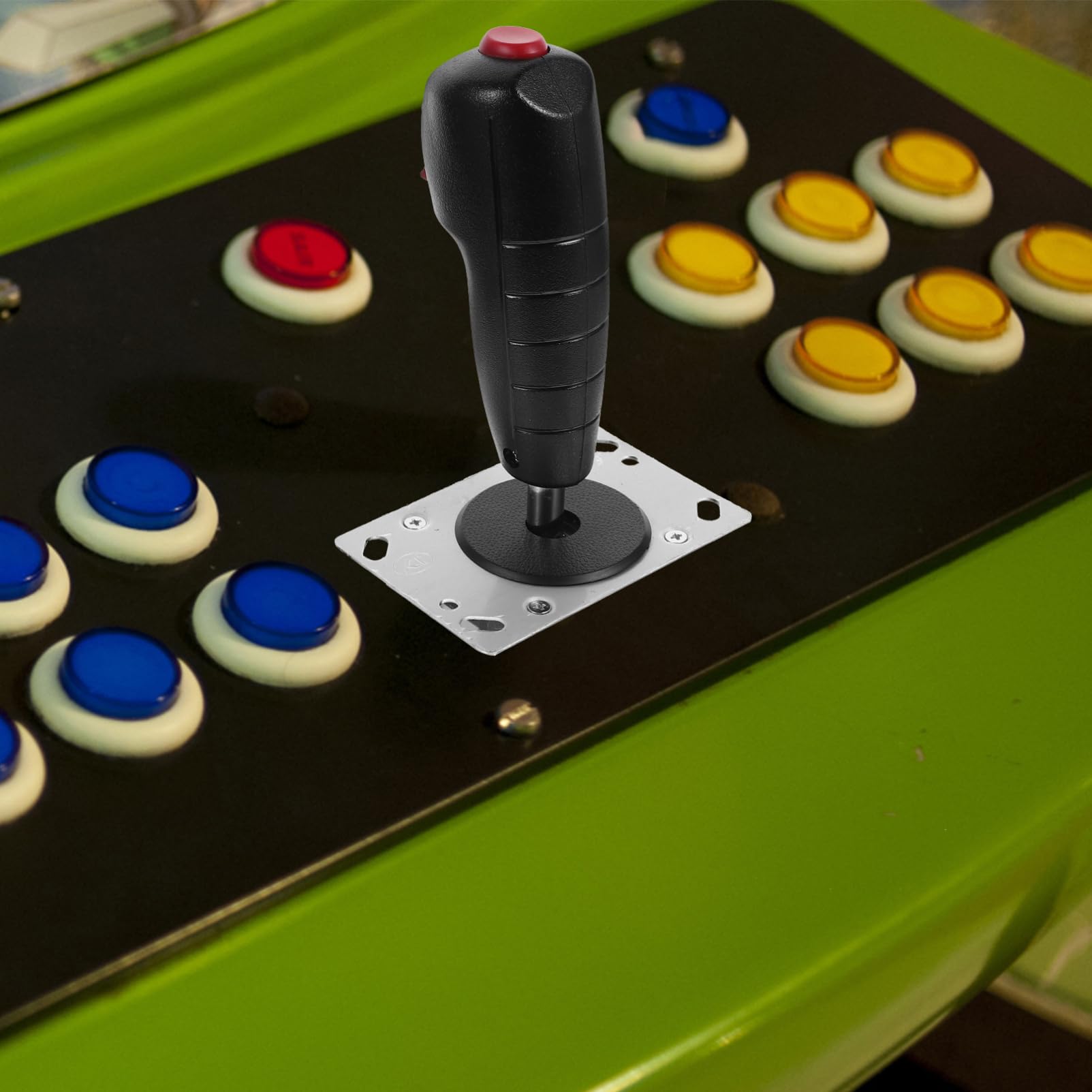 KOMBIUDA Joystick per Aereo Micro-movimento, Controllo Preciso e Installazione Facile, Lega di Alluminio e Pvc, per Giochi di Simulazione e Pilotaggio