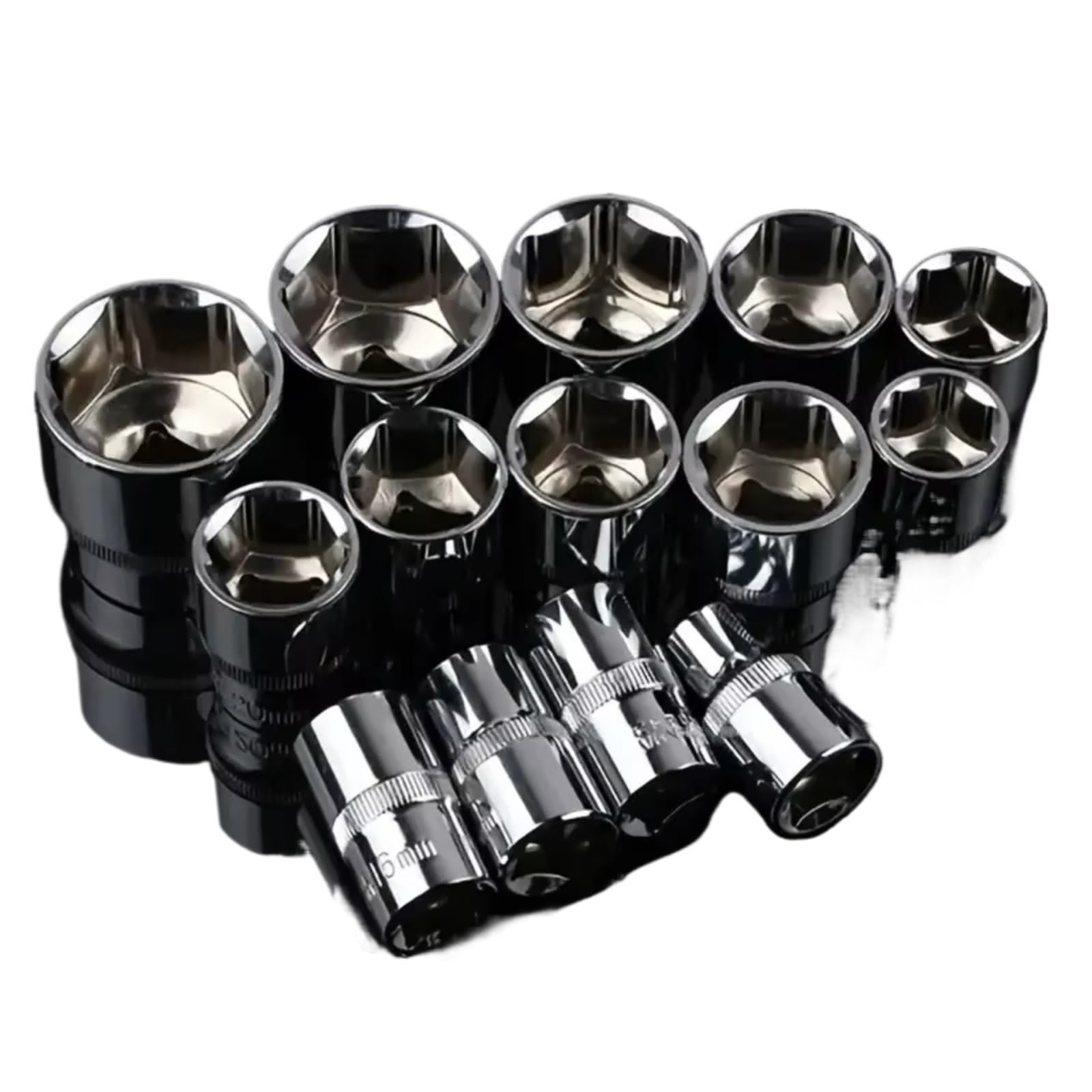 Set attrezzi da officina Set Strumenti Riparazione Auto Xiaofei 1/4 Da 12 Pezzi Set Completo Strumenti Per Cassetta Degli Attrezzi Combinazione Chiavi A Bussola Kit Casa E Auto Fai Da Te