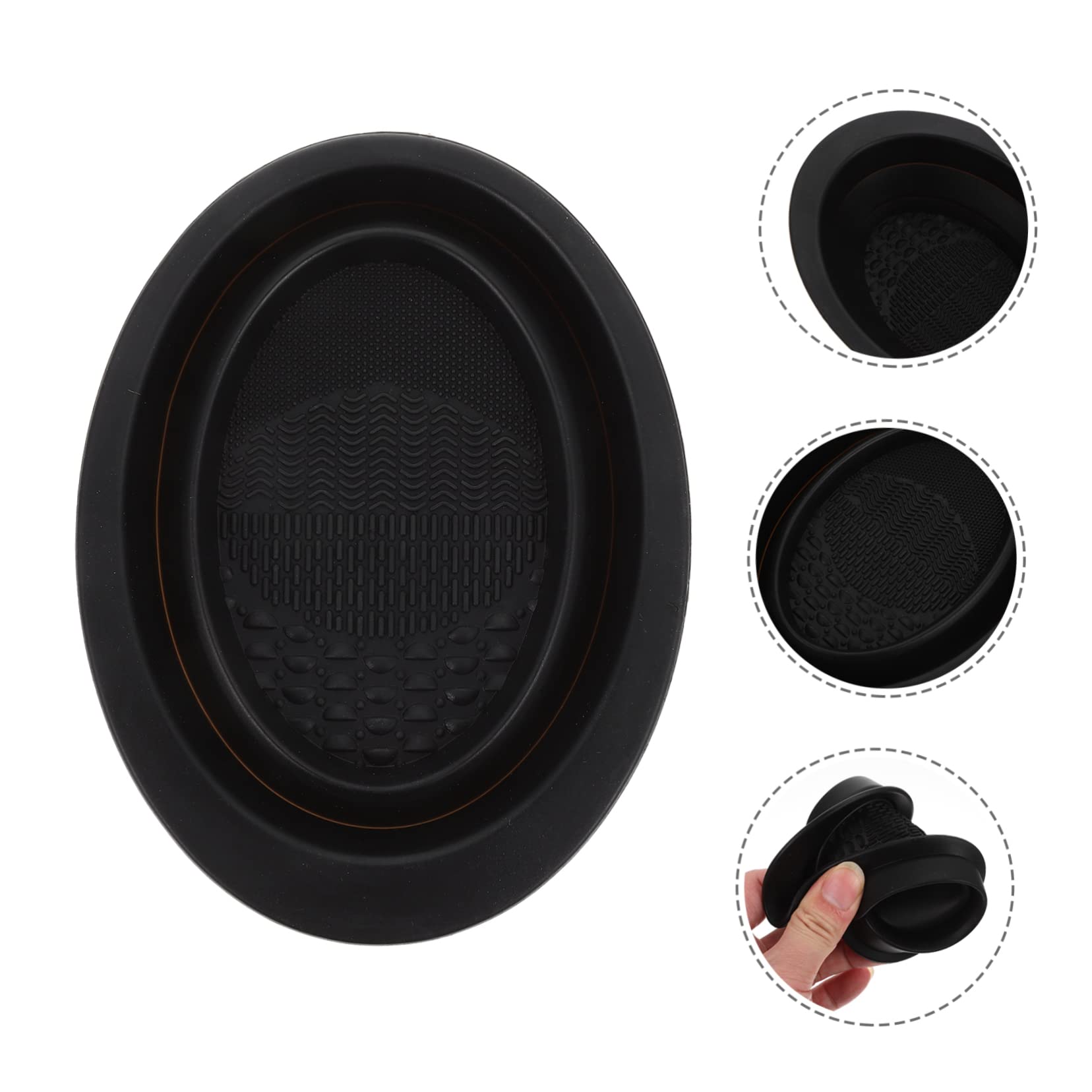 Beatifufu Creative Silicone Makeup Brush Cleaning Pad Bowl Handheld Scrubber for Efficient Brush Washing Compact Design Easy to Clean Present for Makeup Lovers