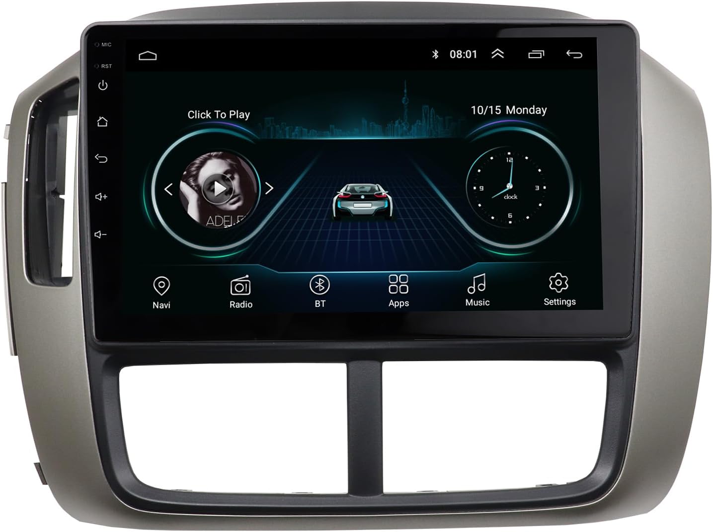 Radio Stereo Bezel for Honda Pilot 2005-2008 Dash Installation Mount Trim Kit Fits 9" and 2 Din