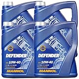  MANNOL 4X MOTORÖL Defender 10W-40 5L MOTORENÖL