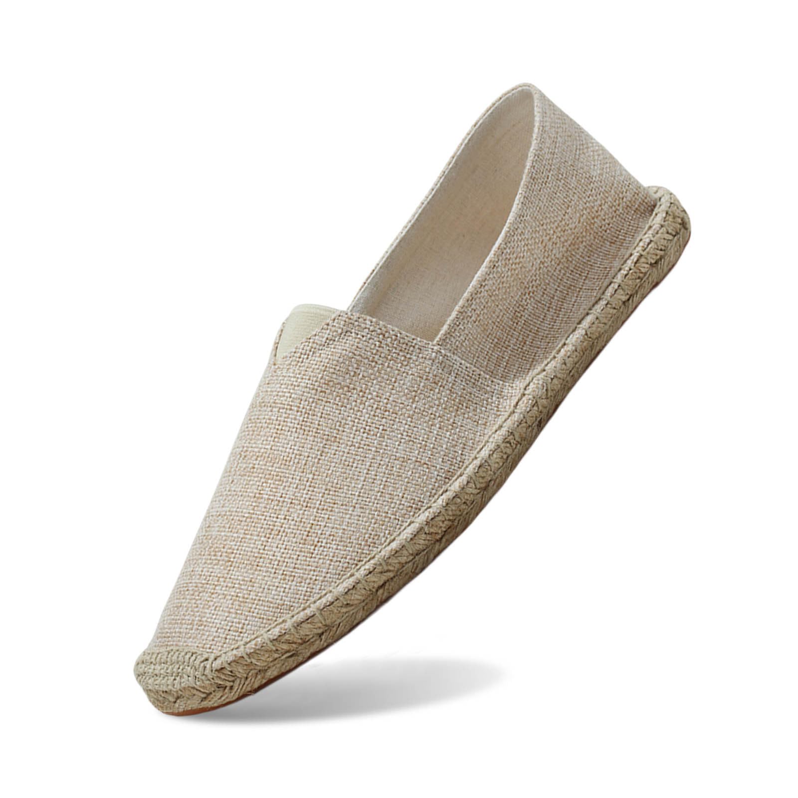 Espadrilles Für Damen & Herren, Sommer Espadrilles Flache Sommerschuhe Leinen Herren Gesundheitsschuhe Canvas Slipper