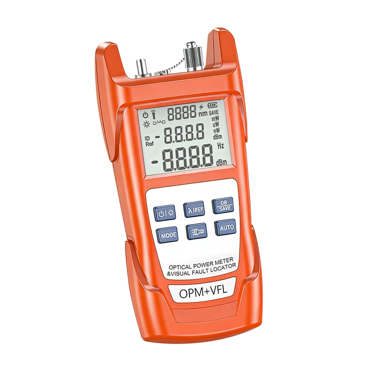 Optical Power Meter & Visual Fault Locator, VFL & OPM 2 in 1 Fiber Optic Tester, SC/FC/ST Universal Interface,-50~+26dBm Measurement Range for Fiber Network Cable Testing, FTTH Maintenance