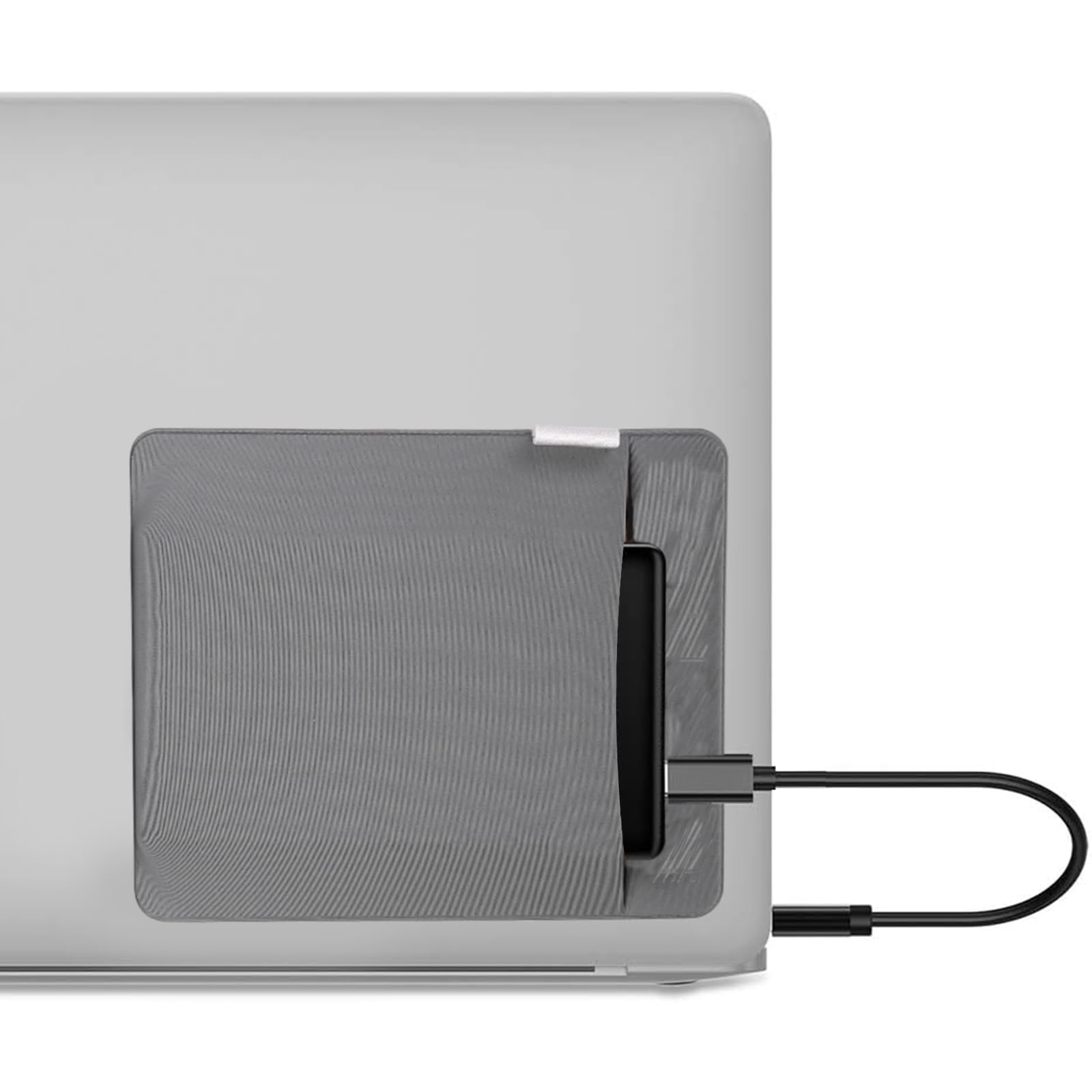 RIVEENY Portable External Hard Drive Organizer, Pouch Holder for Computer Accessories, SSD Solid State Drive, Pocket Pouch for Laptop with Reusable