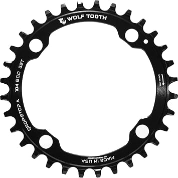Wolf Tooth 104 BCD Chainring - 36t Black