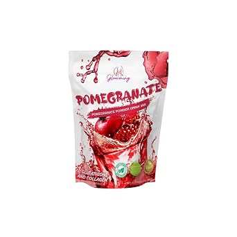 Glowming Pomegranate Powder Drink Mix with Glutathione & Collagen - 20g x 10 Sachets
