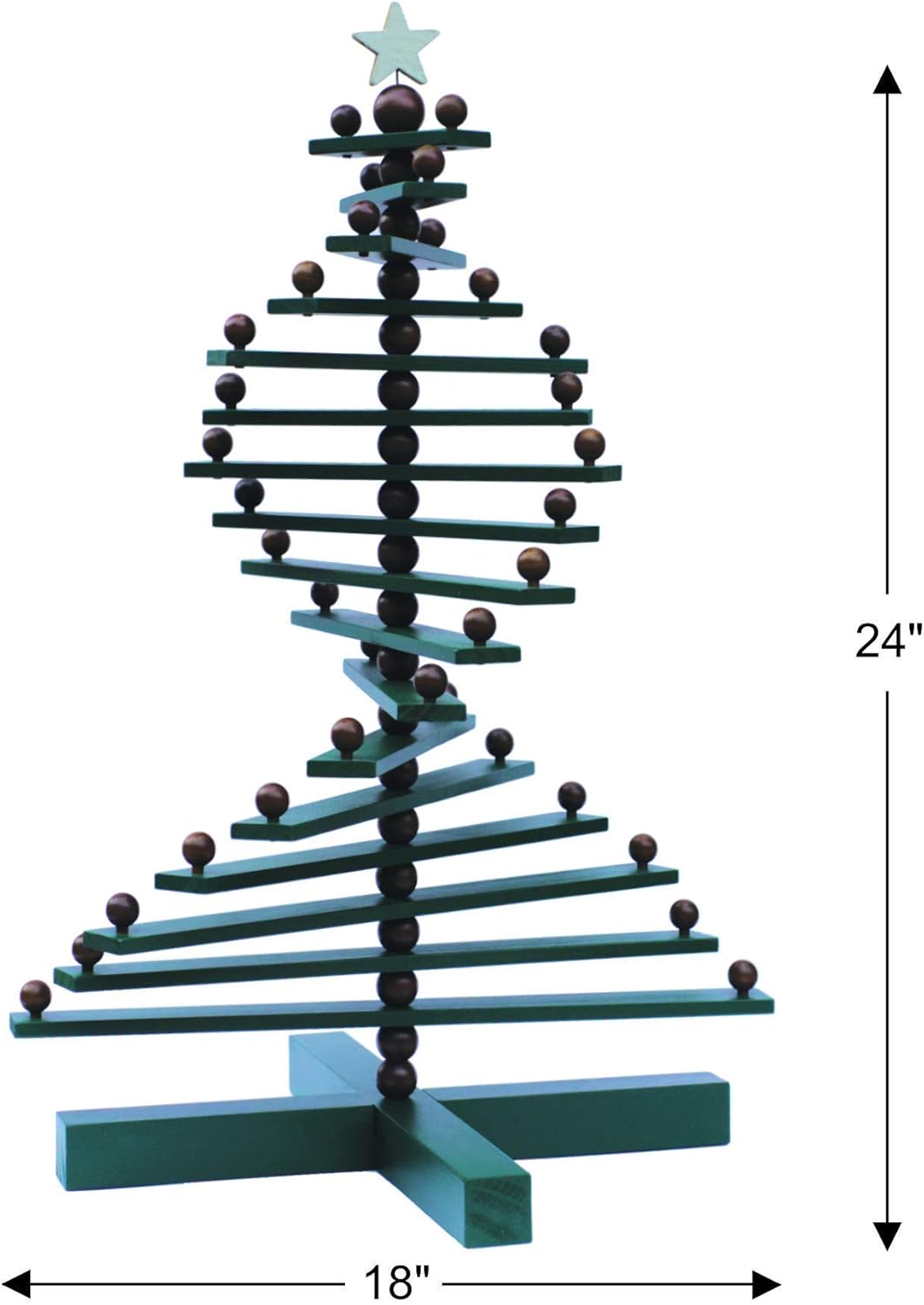 Wood Christmas Tree, 2ft tall ornament display