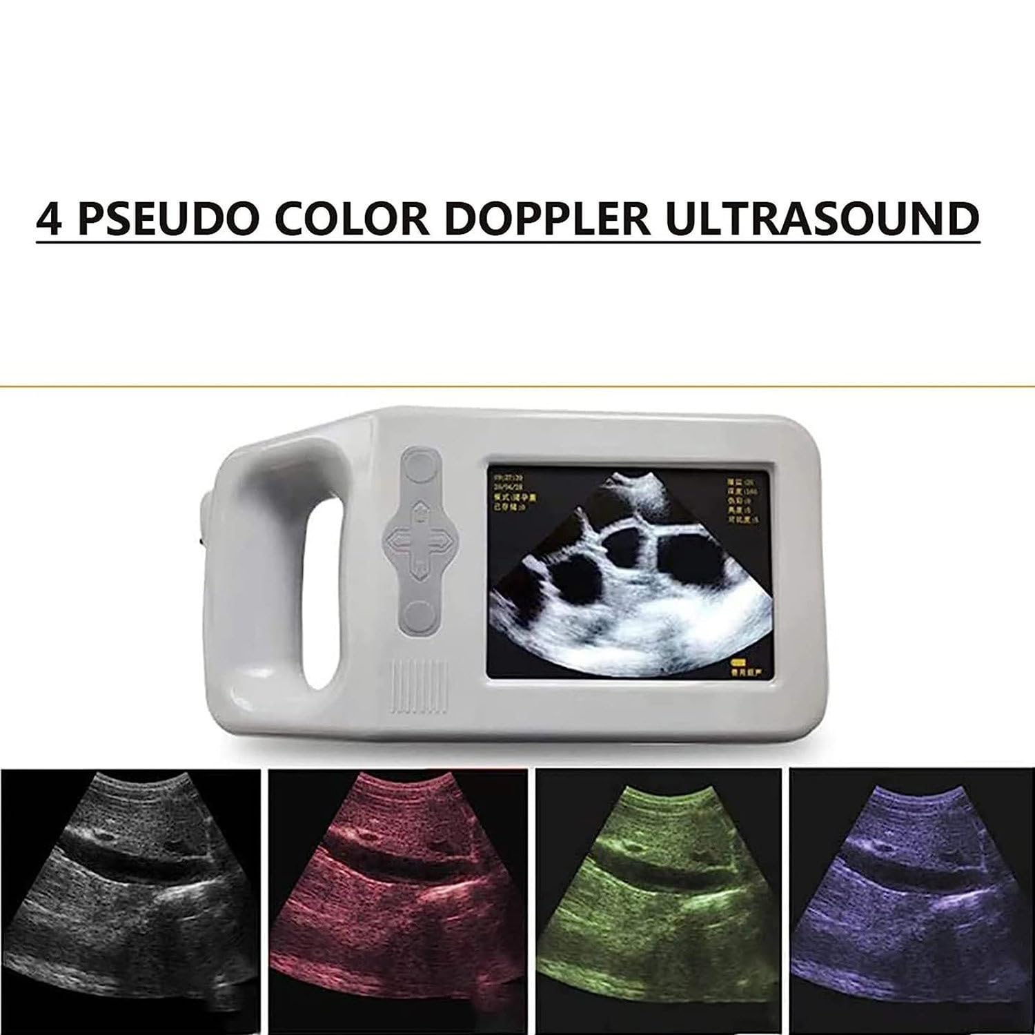 Zestaw ultrasonografu weterynaryjnego, przenośny ultrasonograf weterynaryjny/weterynaryjny/zwierzęcy B z wypukłymi sondami holowniczymi, akumulatorowe urządzenie ultrasonograficzne