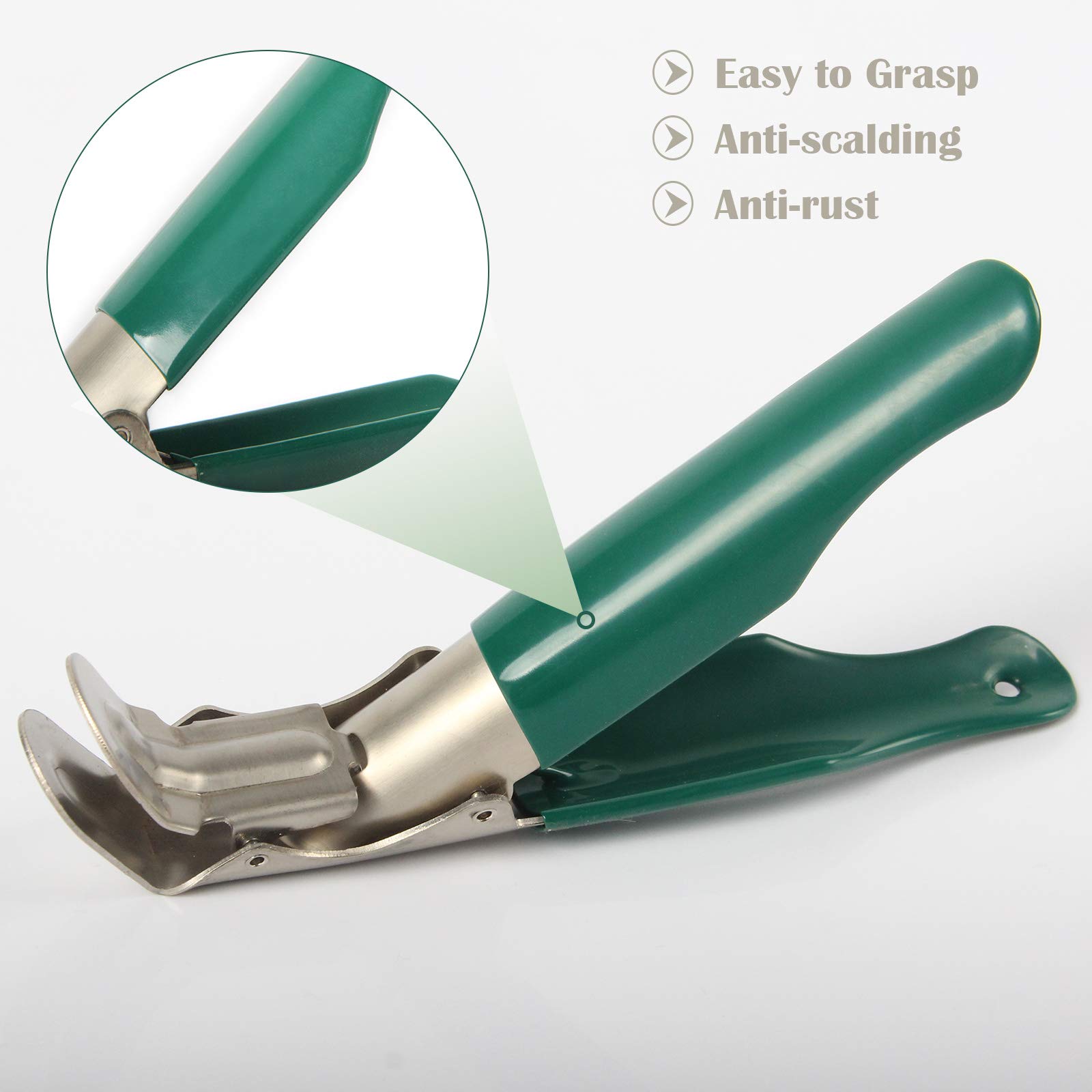 KAMaster Stainless Steel Grill Grate Lifter Gripper,Grate Grabber with