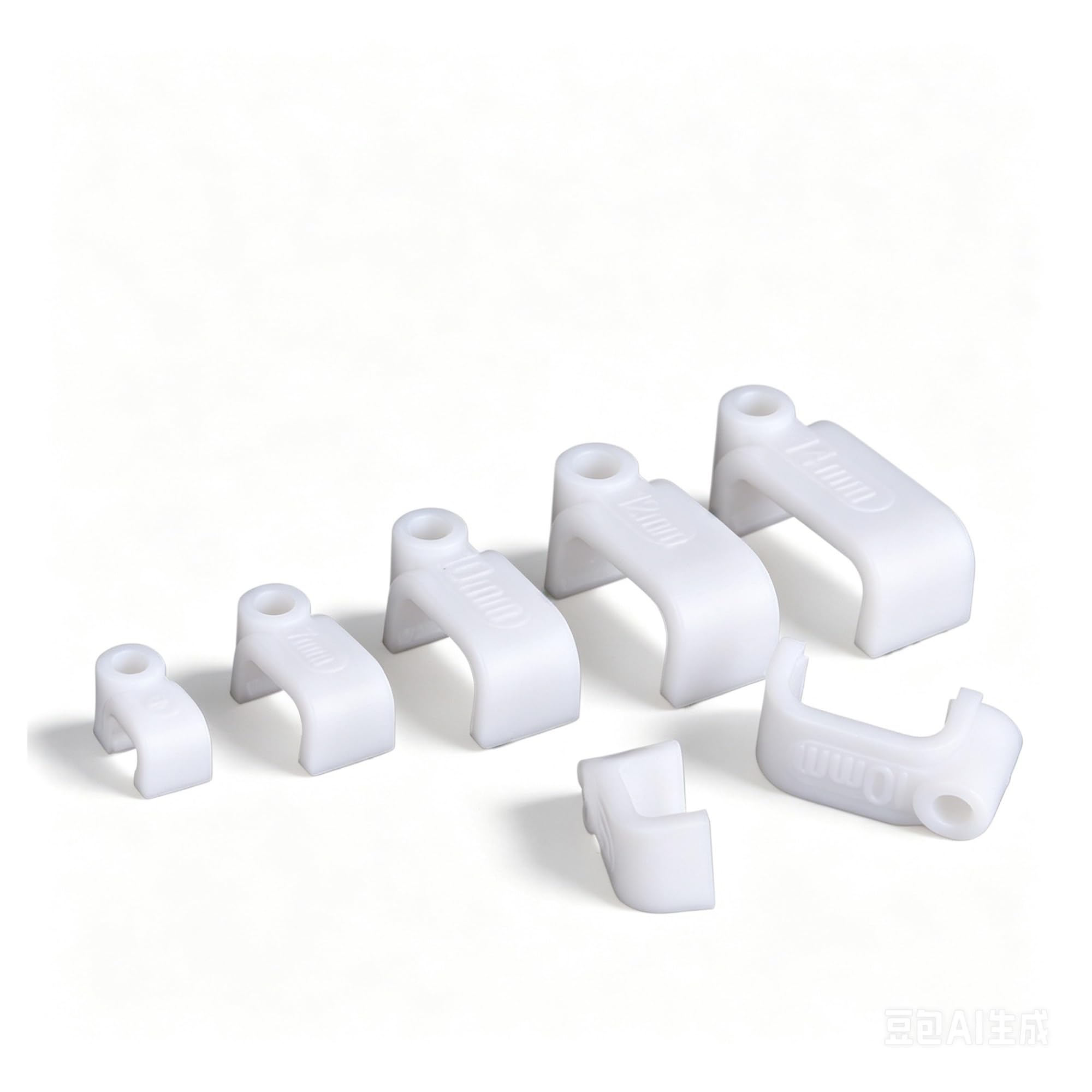 100pcs Plastic Nail-in Wire Clips Cable Line Management Holders