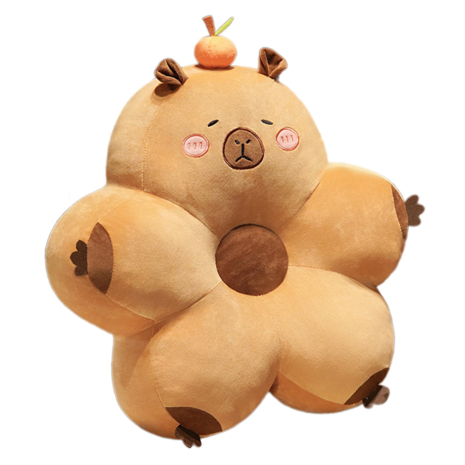 Jazuaiao Capybaras Back Pillow, Ergonomic Lumbar Cushions Car Seats Backrest for Home and Vehicle Seats Ergonomic Back Cushions