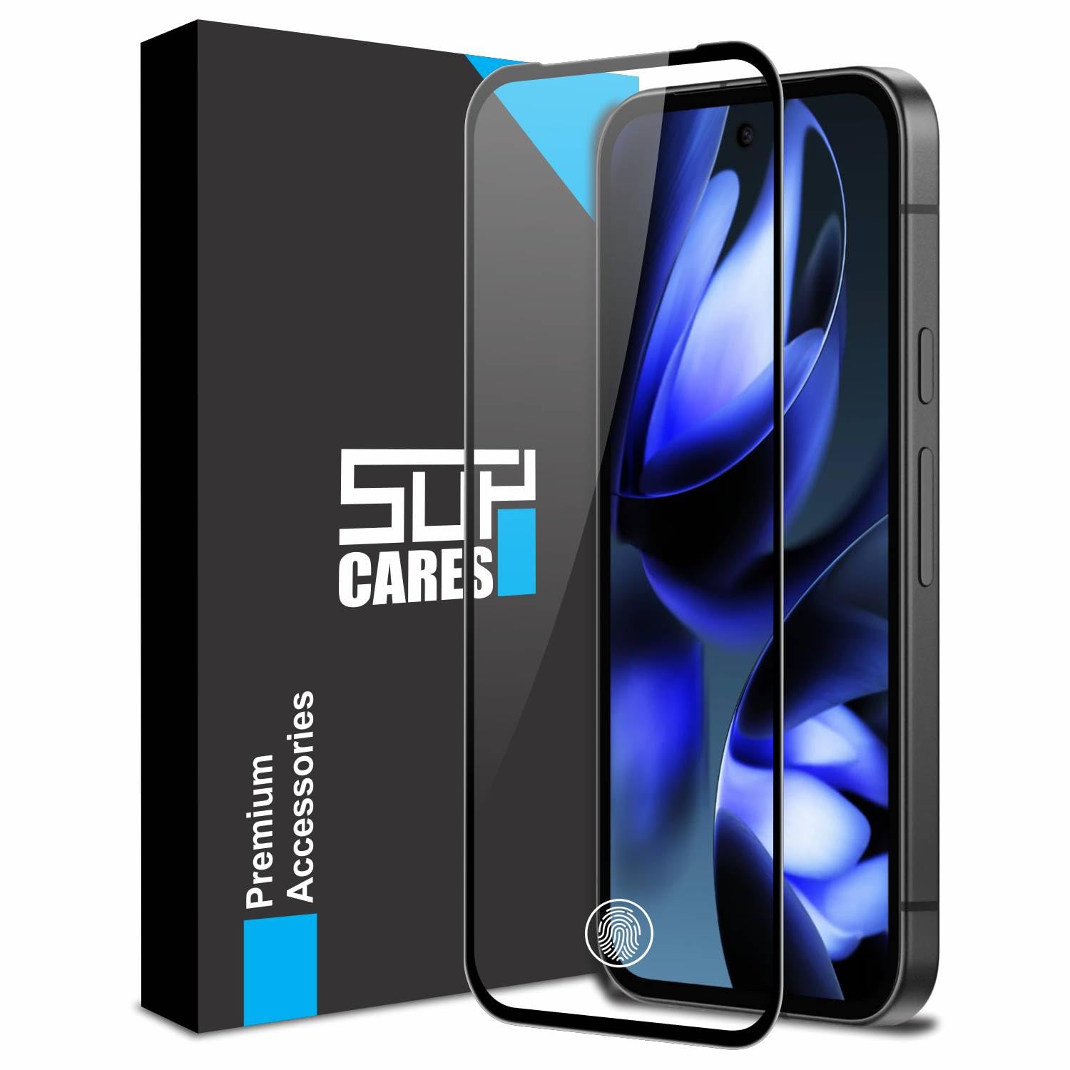 SupCares Tempered Glass for Google Pixel 9A (6.3 Inch) With Installation Kit | Military-Grade Gorilla Screen Protector | Edge to Edge Coverage | Black-image-14