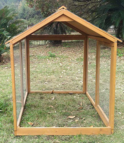 Zoopplier Winterfest Hühnergehege wetterfest Hühnerauslauf XXL große Wachtelstall Freilaufanbau Gluckshaus massivem Holz… – Bild 6