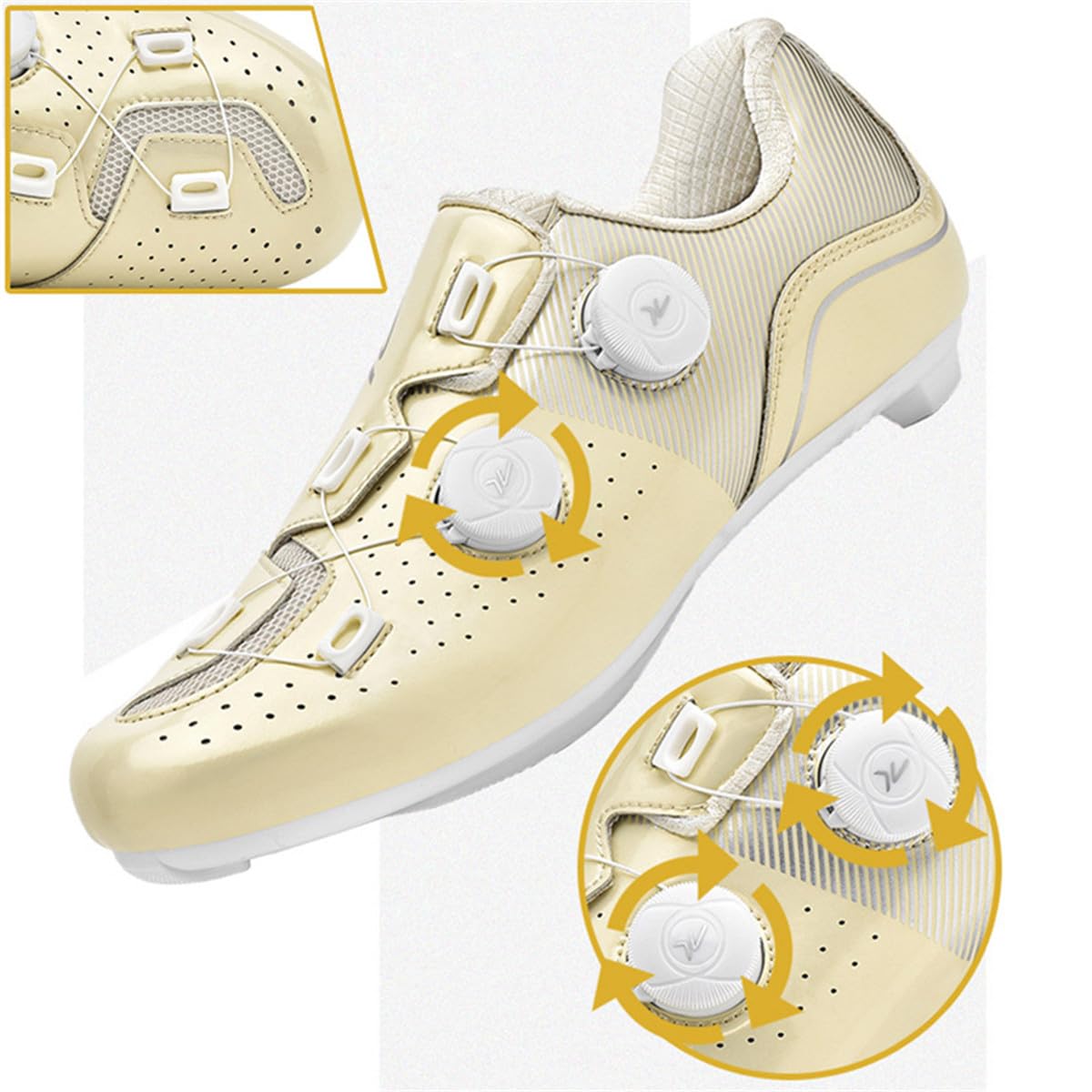 Hixingo Zapatilla de Ciclismo Hombre Mujere Zapatos Bicicleta de Carretera Montaña Exterior Compatibles SPD SPD-SL Look Delta Lock System, Zapatillas de MTB Ciclismo Unisex