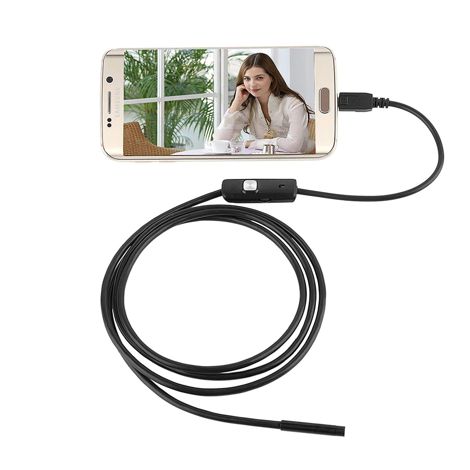 NXXTTNK 5.5mm Endoscope Camera Flexible IP67 Waterproof Inspection 6 LED Borescope Camera with 5M Cable for Android,PC & Notebok-image-33