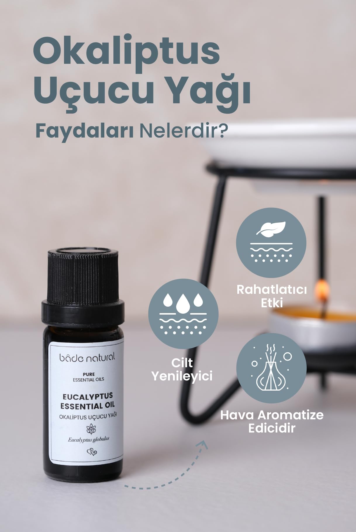 Bade Natural Okaliptus Uçucu Yağı 1 Paket (1 X 10 Ml)