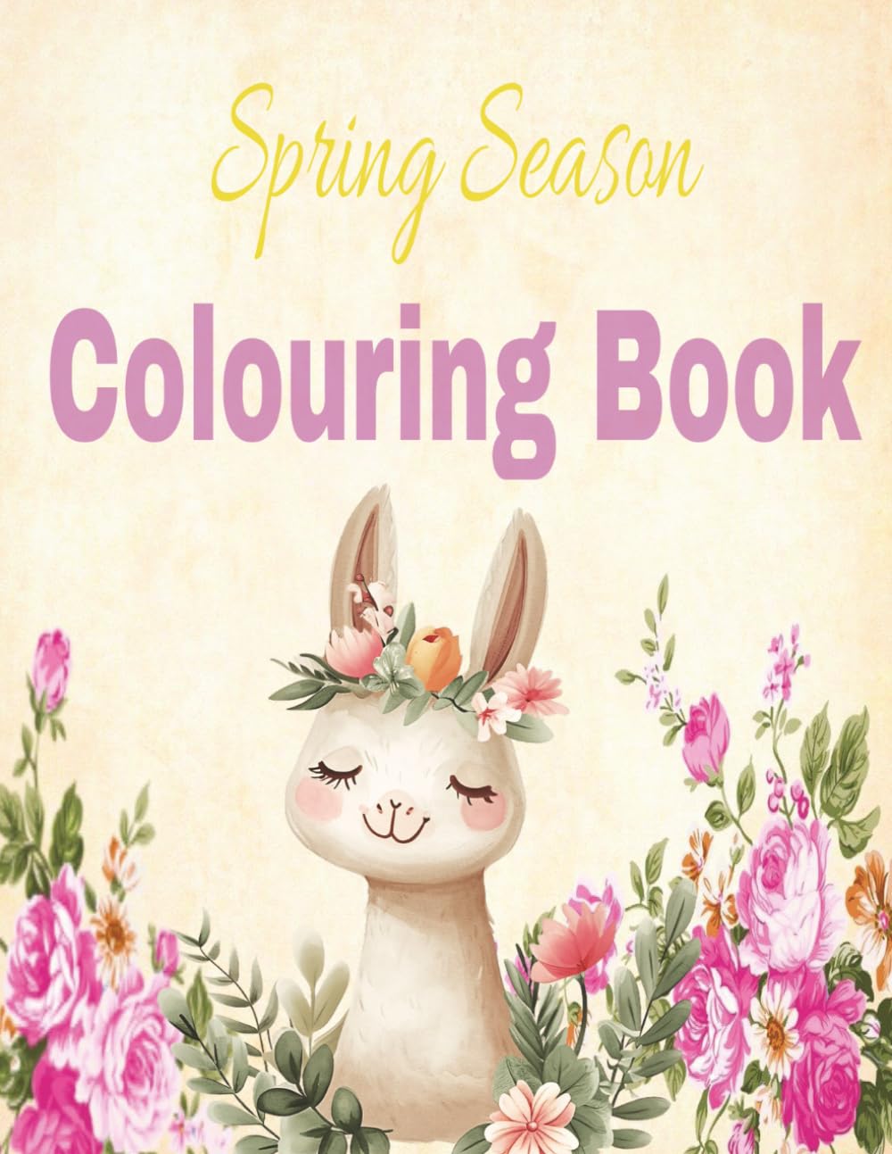 Spring season colouring book