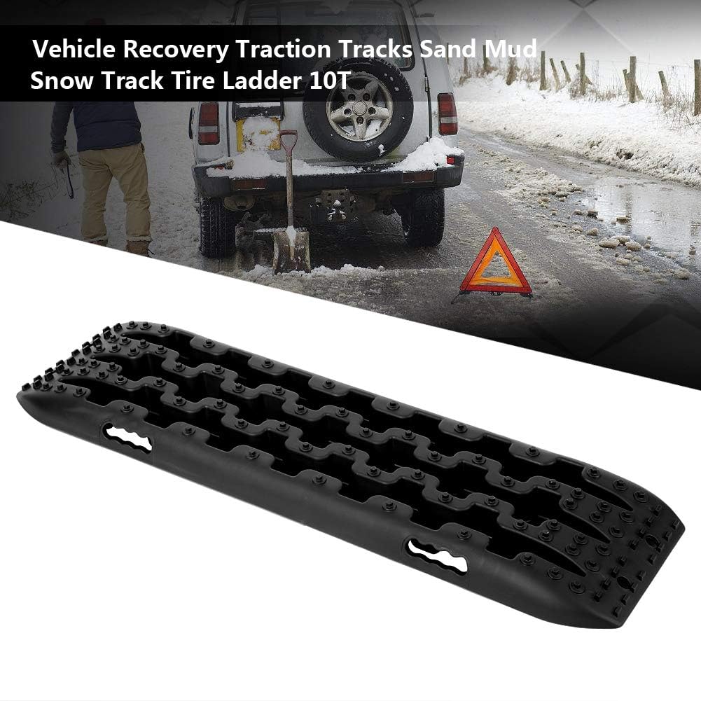Ejoyous Recovery Board 2 Pezzi 4x4 Traction Piste Emergenza Tappetino Trazione per Pneumatici Sabbia Neve Fango