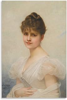 Edith Warren Miller by Jules Joseph Lefebvre Canvas Painting Poster Wall Art Decorative Picture Prints Modern Decor Framed-unframed 08x12inch(20x30cm)