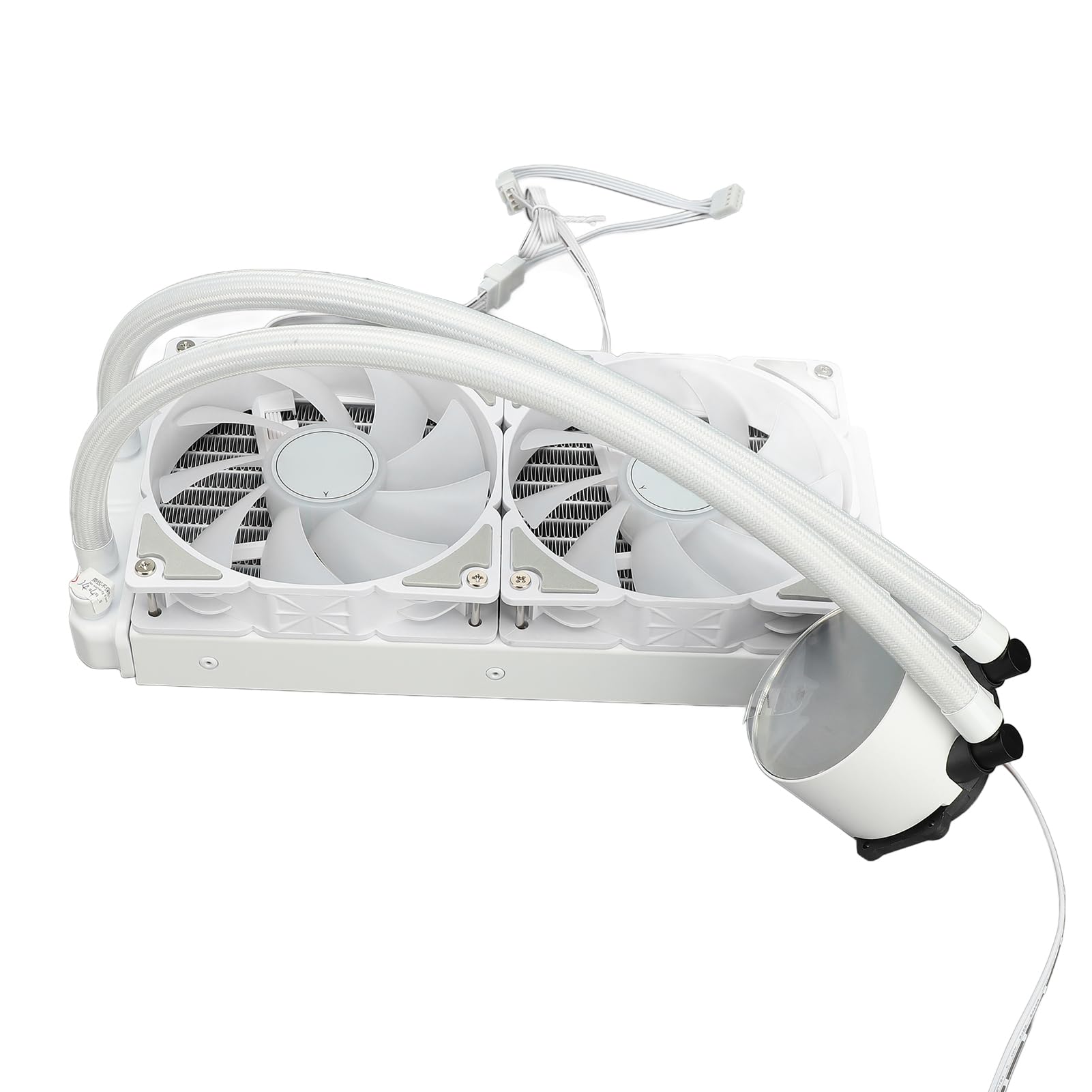 High-Performance Aluminium Silencieux RVB Liquide CPU Félière de Refroidisseur Double Refroidissement D'eau pour Ordinateur Portable