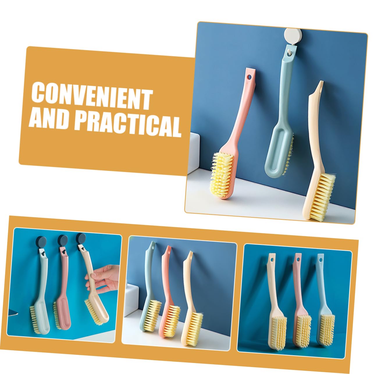 VALICLUD 15piezas Cepillos De Limpieza para Zapatillas De Cepillos Multifuncionales De Mango para Superficies Duras Diseño Ergonómico y