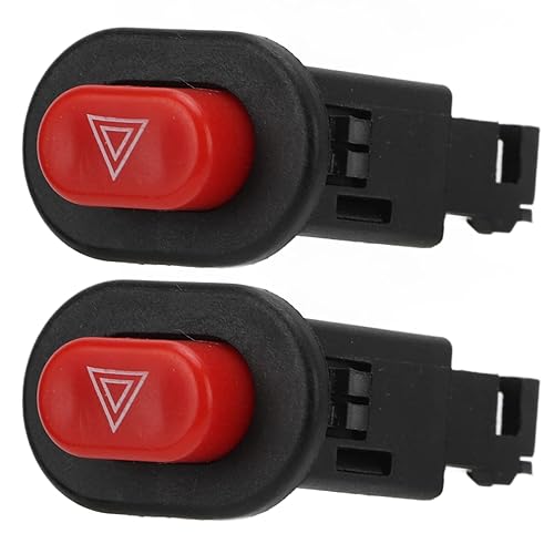 Miniatura 5 de Interruptor de luz de peligro de motocicleta, interruptor de botón para manillar de motocicleta, ATV, controlador de advertencia de doble flash para