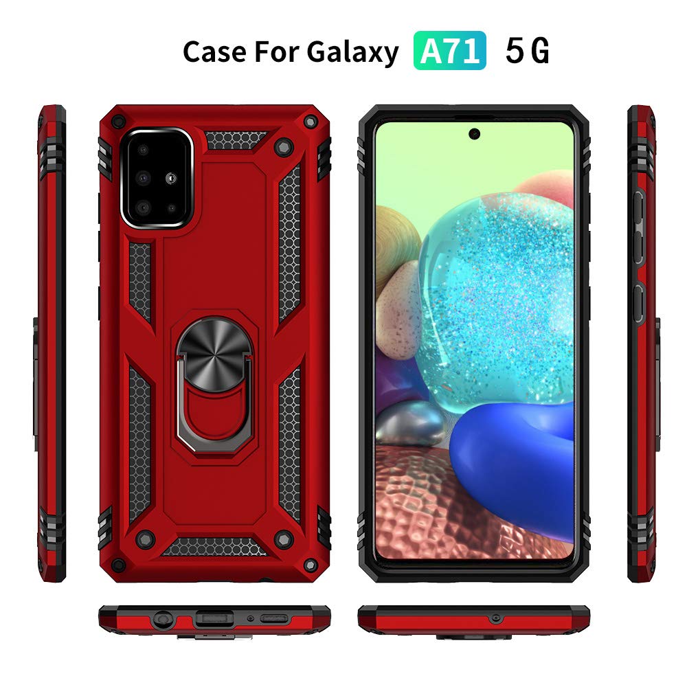Amazon.com: Samsung A71 5G Case, A71 5G Phone Case with Screen Protector, Military Grade Protective Cases with Ring for Samsung Galaxy A71 5G (Red) : Cell Phones & Accessories Amazon.com: Samsung A71 5G Case, A71 5G Phone Case with Screen Protector, Military Grade Protective Cases with Ring for Samsung Galaxy A71 5G (Red) : Cell Phones & Accessories
